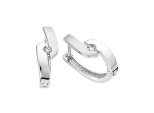 4007810662752 - Paar Creolen LADY Ohrringe Gr Swarovski-Zirkonia ct Silber 925 (Sterlingsilber) silberfarben (silber 925) Damen Creolen