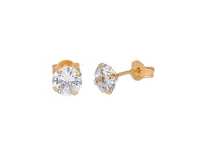 4007810667177 - Paar Ohrstecker LADY Ohrringe Gr Zirkonia ct goldfarben (gelbgold 375) Damen