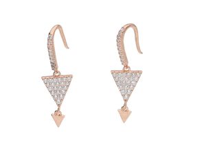 4007810676810 - Paar Ohrhaken SMART JEWEL mit weißen Zirkoniasteinen rosé vergoldet Silber 925 Ohrringe Gr Silber 925 (Sterlingsilber) rosegold (rosé vergoldet) Damen