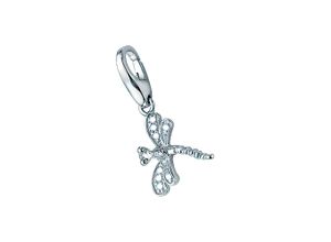 4007810711856 - Charm-Einhänger GIORGIO MARTELLO MILANO Libelle Silber 925 Charms silberfarben (silber) Damen