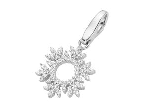 4007810739645 - Charm-Einhänger GIORGIO MARTELLO MILANO Eiskristall mit Zirkonia Silber 925 Charms weiß Damen