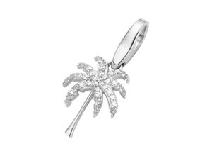 4007810739737 - Charm Blume GIORGIO MARTELLO MILANO Palme mit Zirkonia Silber 925 Charms weiß Damen