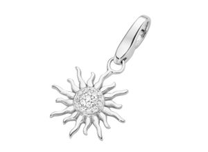 4007810739911 - Charm-Einhänger GIORGIO MARTELLO MILANO Sonne mit Zirkonia Silber 925 Charms weiß Damen