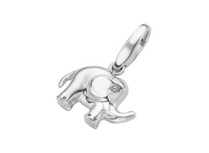 4007810740962 - Charm-Einhänger GIORGIO MARTELLO MILANO Elefant mit Clipöse Silber 925 Charms silberfarben (silber) Damen