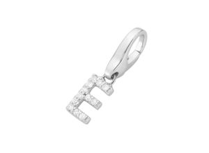 4007810743369 - Charm Buchstabe GIORGIO MARTELLO MILANO Buchstabe E Zirkonia Steine Silber 925 Charms weiß Damen