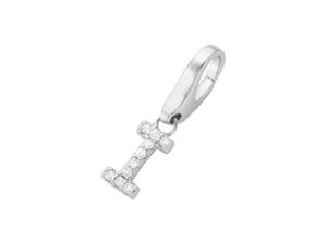 4007810743406 - Charm Buchstabe GIORGIO MARTELLO MILANO Buchstabe I Zirkonia Steine Silber 925 Charms weiß Damen