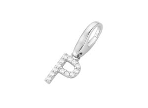 4007810743468 - Charm Buchstabe GIORGIO MARTELLO MILANO Buchstabe P Zirkonia Steine Silber 925 Charms weiß Damen