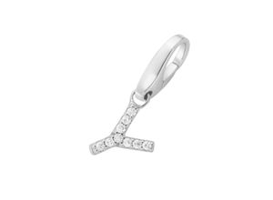 4007810743543 - Charm Buchstabe GIORGIO MARTELLO MILANO Buchstabe Y Zirkonia Steine Silber 925 Charms weiß Damen