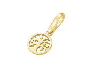 4007810743932 - Charm-Einhänger GIORGIO MARTELLO MILANO Lebensbaum vergoldet Silber 925 Charms goldfarben (gold) Damen