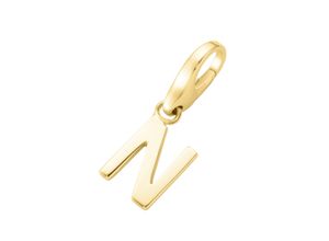 4007810744182 - Charm Buchstabe GIORGIO MARTELLO MILANO Buchstabe N Silber 925 Charms goldfarben (gold) Damen