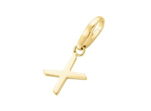 4007810744281 - Charm Buchstabe GIORGIO MARTELLO MILANO Buchstabe X Silber 925 Charms goldfarben (gold) Damen