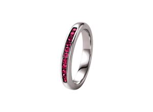 4007810877088 - Silberring GIORGIO MARTELLO MILANO mit fuchsia Zirkonia Silber 925 Fingerringe Gr 50 Silber 925 (Sterlingsilber) pink Damen Fingerringe