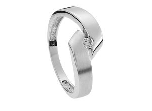 4007810982416 - Fingerring LADY Fingerringe Gr 16 Silber 925 (Sterlingsilber) silberfarben (silber 925) Damen Fingerringe