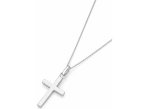 4007810984380 - Kette mit Anhänger FIRETTI Schmuck Geschenk Silber 925 Halsschmuck Halskette Ankerkette Kreuz Halsketten Gr Silber 925 (Sterlingsilber) Länge 45 cm silberfarben (silber 925) Damen Ketten mit Anhänger