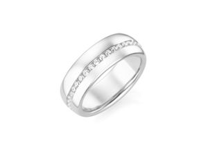 4007810984755 - Silberring SMART JEWEL elegant mit Zirkonia Silber 925 Fingerringe Gr 50 Silber 925 (Sterlingsilber) weiß Damen Fingerringe