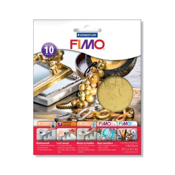 4007817014837 - Blattmetall Fimo 14x14cm 10ST gold 4007817014837 STAEDTLER 8