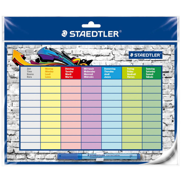 4007817015797 - Lumocolor 641SP Stundenplan 30x20cm selbstklebend korrigierbar 4007817015797 Staedtler