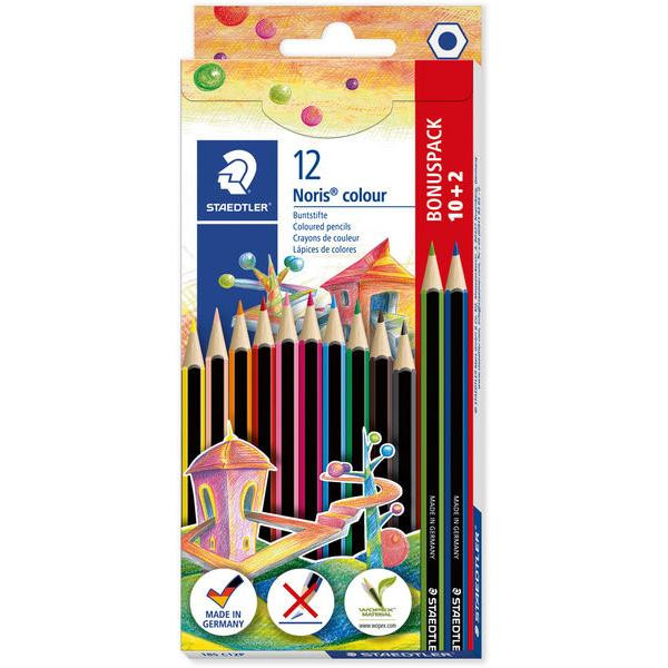 4007817018132 - Farbstift Noris Colour ca 3mm farbig sortiert VE=10+2 Farbe