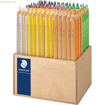 4007817028544 - STAEDTLER Dreikant-Buntstift Noris Club jumbo 112er Display dreieckig Minenstärke 40 mm mit Minenschutzmantel (ABS) - 1 Stück (128 CA112)