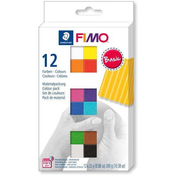 4007817053409 - STAEDTLER Modelliermasse Fimo Modeliermasse Basic Set 8023 C12-1