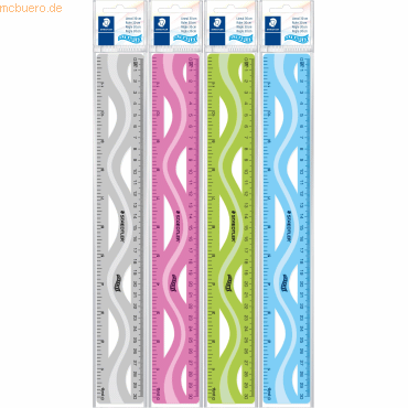 4007817054468 - STAEDTLER Lineal 30 cm ultraflex farblich sortiert 4007817054468 - STAEDTLER Lineal 30 cm ultraflex farblich sortiert