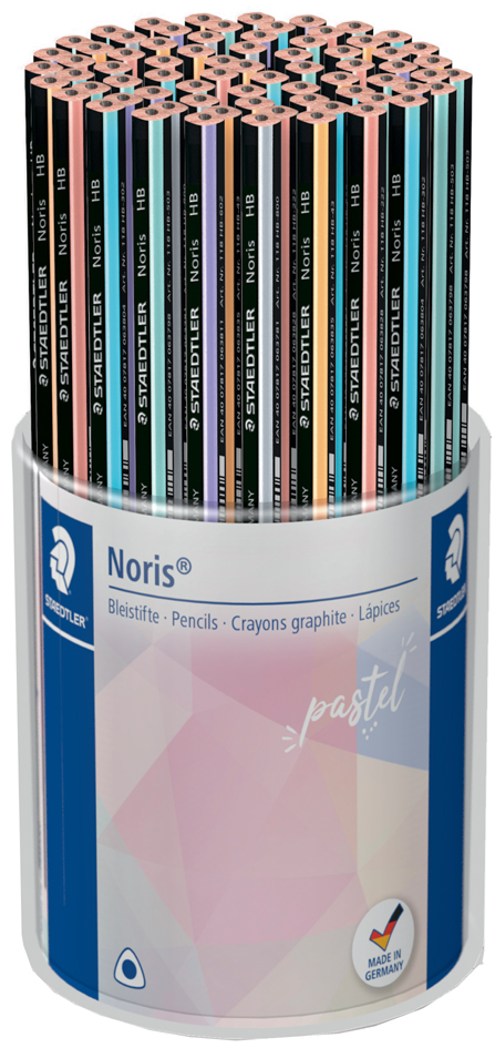 4007817054673 - Bleistift Noris pastel Härtegrad HB 72er Köcher