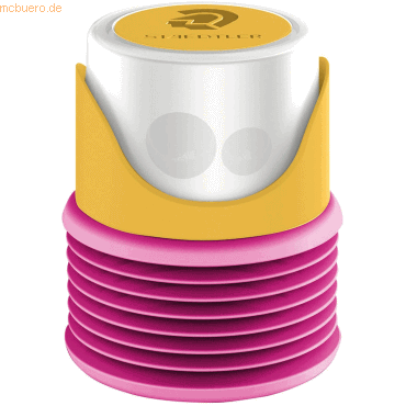 4007817067673 - STAEDTLER Doppel-Spitzdose TWIST & CLOSE gelb beere Kunststoffgehäuse mit Faltenbalg als Container für Spitz - 1 Stück (513007BK-1)