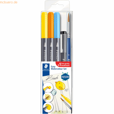 4007817068380 - STAEDTLER Aquarell-Set Easy Watercolour Vögel zum Zeichnen & Aquarellieren transparentes Kunststoffetui - 1 Stück (3001STB5-1) 4007817068380 - STAEDTLER Aquarell-Set Easy Watercolour Vögel zum Zeichnen & Aquarellieren transparentes Kunststoffetui - 1 Stück (3001STB5-1)
