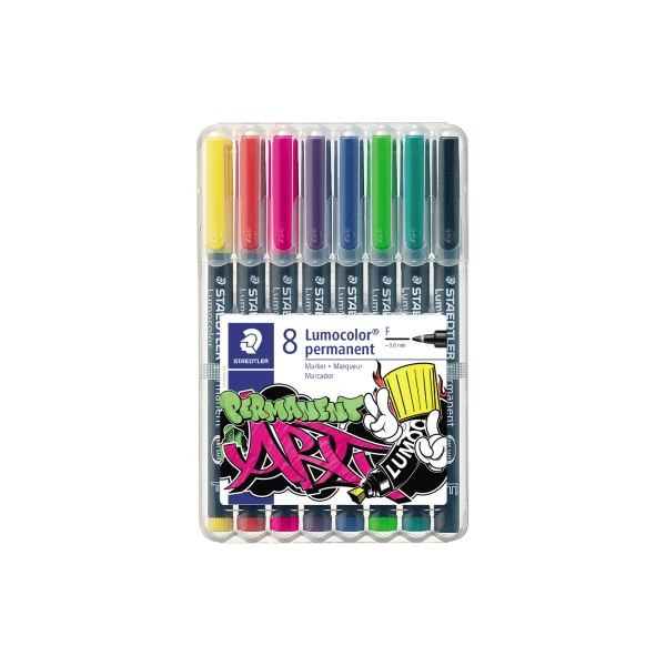 4007817078242 - Folienstift Lumocolor 318 WP8-1 F perm 4007817078242 STAEDTLER 318 WP8-1 8 Stück