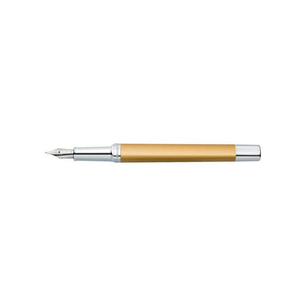 4007817079386 - STAEDTLER Füllhalter triplus Federbreite M gold Vollmetall-Schaft ergonomische Dreikantform mit Clip & - 1 Stück (474 M11-3)