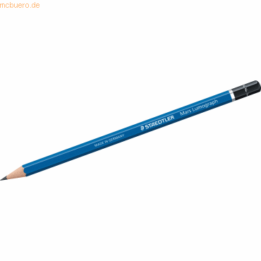 4007817104170 - Bleistift Mars Lumograph 100-F Härte F 20mm blau 4007817104170 Staedtler