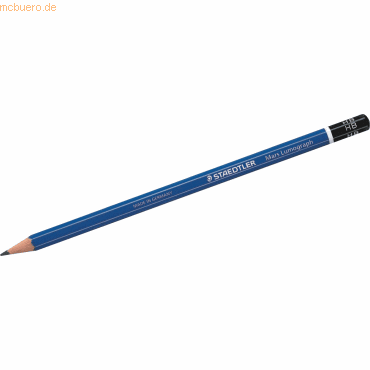 4007817104194 - Bleistift Mars Lumograph 100 100-H blau 20mm H 4007817104194 Staedtler