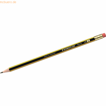 4007817106365 - Bleistift Noris 122 122-HB schwarz gelb 20mm HB 4007817106365 Staedtler