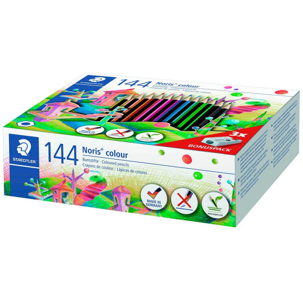 4007817185131 - 144 STAEDTLER Noris colour 185 Buntstifte farbsortiert (185 C144)