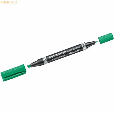 4007817186367 - Lumocolor Permanent-Marker duo Keilspitze grün 4007817186367 - Lumocolor Permanent-Marker duo Keilspitze grün