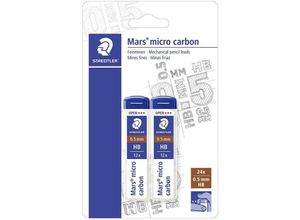 4007817250204 - 10 x Feinmine Mars micro carbon 250 05mm HB 2x12 Minen