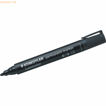 4007817304648 - STAEDTLER Lumocolor Permanent-Marker 352 schwarz Strichstärke ca 20 mm Rundspitze wasserfest (352-9)