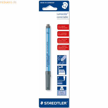 4007817305164 - 10 x Folienstift Lumocolor correctable F 06mm schwarz
