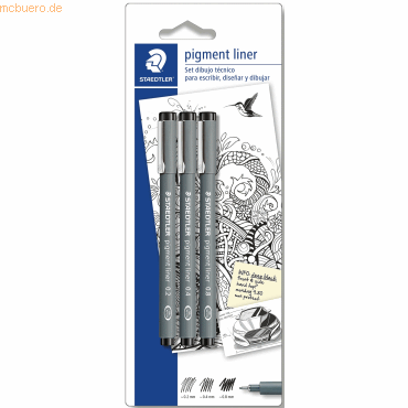 4007817308301 - 10 x Feinschreiber pigment liner schwarz je 1x 01mm 03mm 4007817308301 - 10 x Feinschreiber pigment liner schwarz je 1x 01mm 03mm