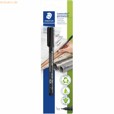 4007817318478 - 10 x Folienstift Lumocolor F 06mm permanent schwarz 4007817318478 - 10 x Folienstift Lumocolor F 06mm permanent schwarz