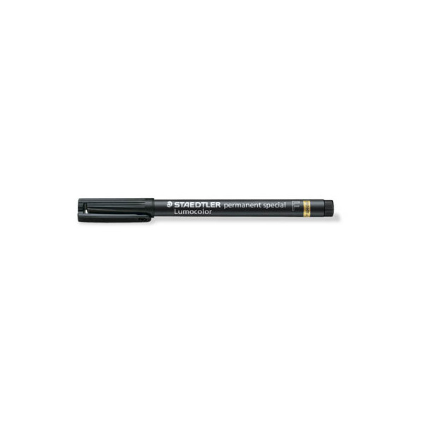 4007817319079 - Faserschreiber permanent F schwarz 06mm spezial Rundspitze 4007817319079 Staedtler (Lumocolor)