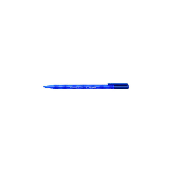 4007817323243 - STAEDTLER Fasermaler triplus color dreieckig blau Minenstärke 10 mm drucksichere Spitze DRY-SAFE (323-3)