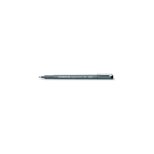 4007817327104 - STAEDTLER pigment liner 308 Fineliner schwarz 08 mm 1 St