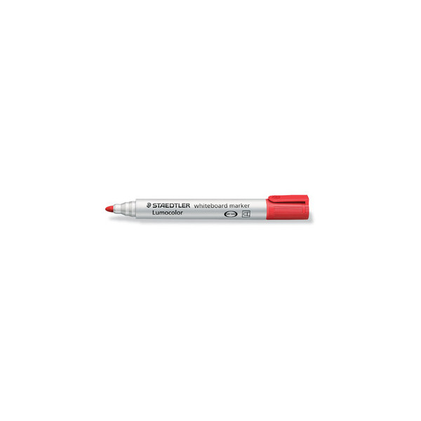 4007817328774 - STAEDTLER Lumocolor Whiteboard-Marker 351 rot Strichstärke 20 mm Rundspitze nachfüllbar DRY SAFE (351-2)