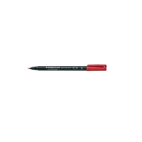 4007817331644 - STAEDTLER Lumocolor Universal 317 Rundspitze Marker Extra Fein Rundspitze 04 mm Rot Nachfüllbar 10 Stück