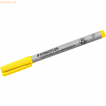 4007817331934 - Folienstift 316 F gelb 06 mm non-permanent 4007817331934 Staedtler (Lumocolor) 4007817331934 - Folienstift 316 F gelb 06 mm non-permanent 4007817331934 Staedtler (Lumocolor)