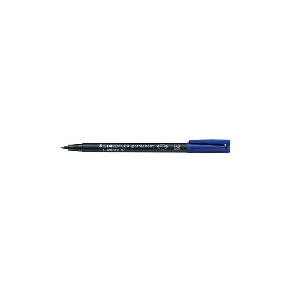 4007817332177 - STAEDTLER Lumocolor 317 OHP-Marker Mittel Rundspitze 1 mm Blau Nachfüllbar 10 Stück