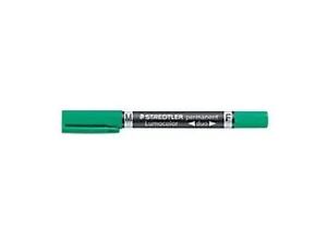 4007817348024 - Permanentmarker 348 duo grün 06mm und 15mm Rundspitze 4007817348024 Staedtler (Lumocolor)