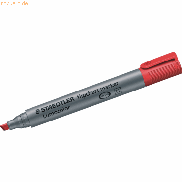 4007817356272 - Flipchartmarker Lumocolor 356 356 B-2 Stift rot 2-5mm Keilspitze 4007817356272 Staedtler (Lumocolor)