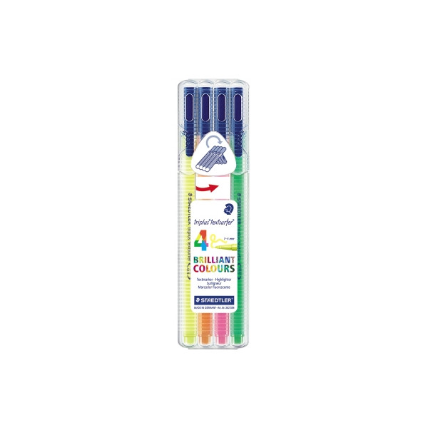 4007817362020 - Textmarker-Set triplus textsurfer 362 362 SB4 Etui 4-farbig sortiert 1-4mm Rundspitze 4007817362020 4 Stück